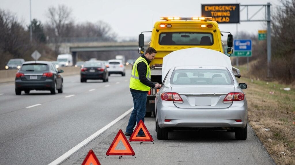 Read more about the article How to Handle a Highway Breakdown Like a Pro Before the Tow Truck Arrives