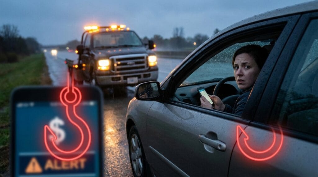 Read more about the article How to Spot a “Chaser” Tow Truck Before They Hook Up and Overcharge You