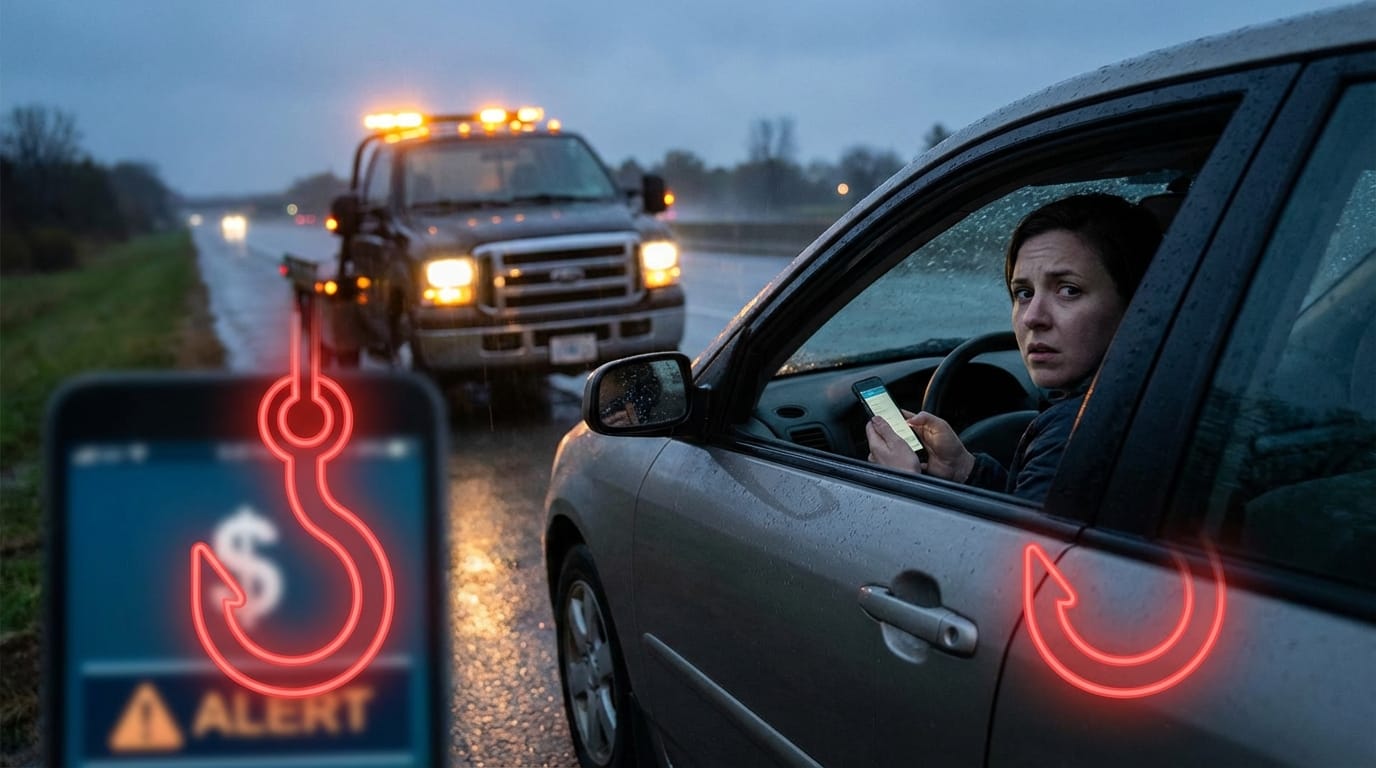 You are currently viewing How to Spot a “Chaser” Tow Truck Before They Hook Up and Overcharge You