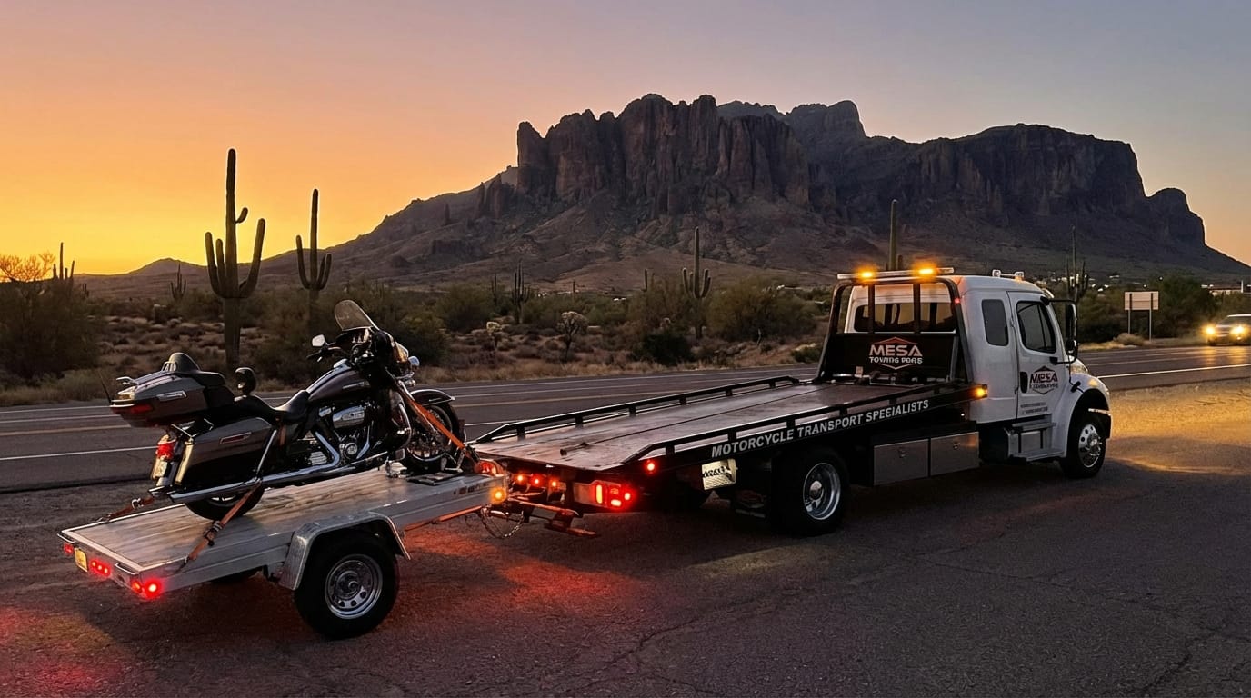 You are currently viewing Mesa Motorcycle Towing Done Right