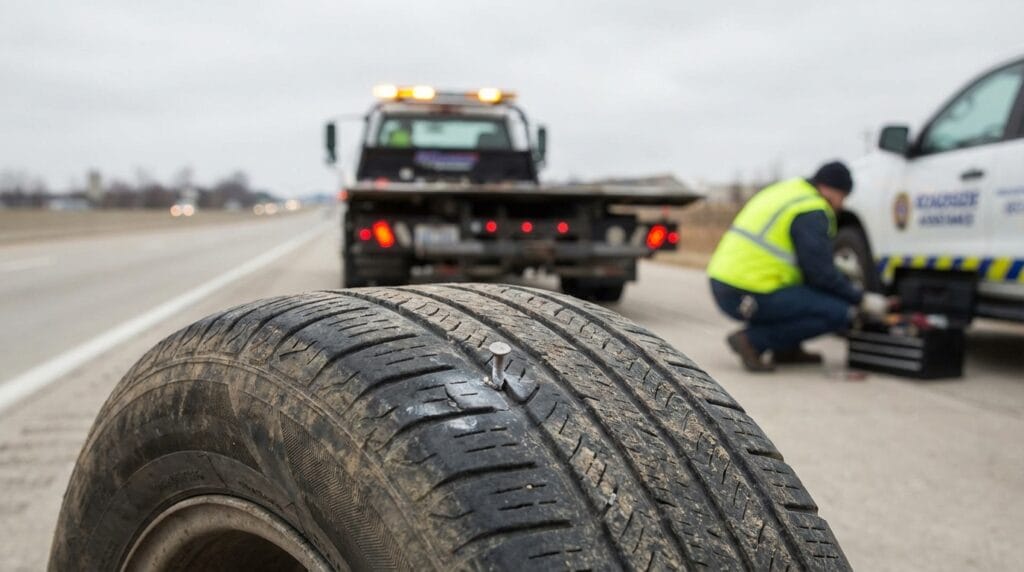 Read more about the article 5 Fast Fixes for a Nail in Your Tire