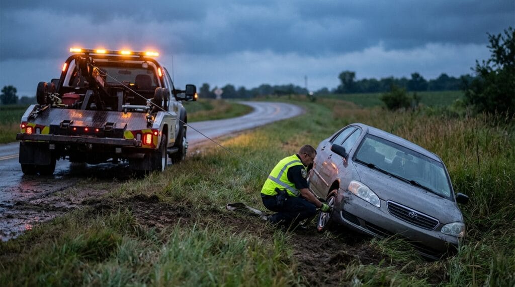 Read more about the article How to Free a Car Stuck in Ditch Fast