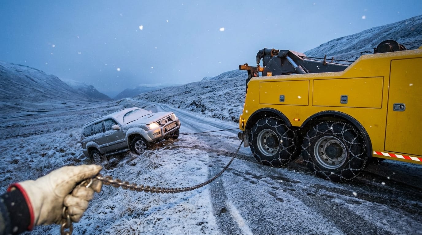 You are currently viewing How to Master Winter Towing Without Ending Up in a Ditch
