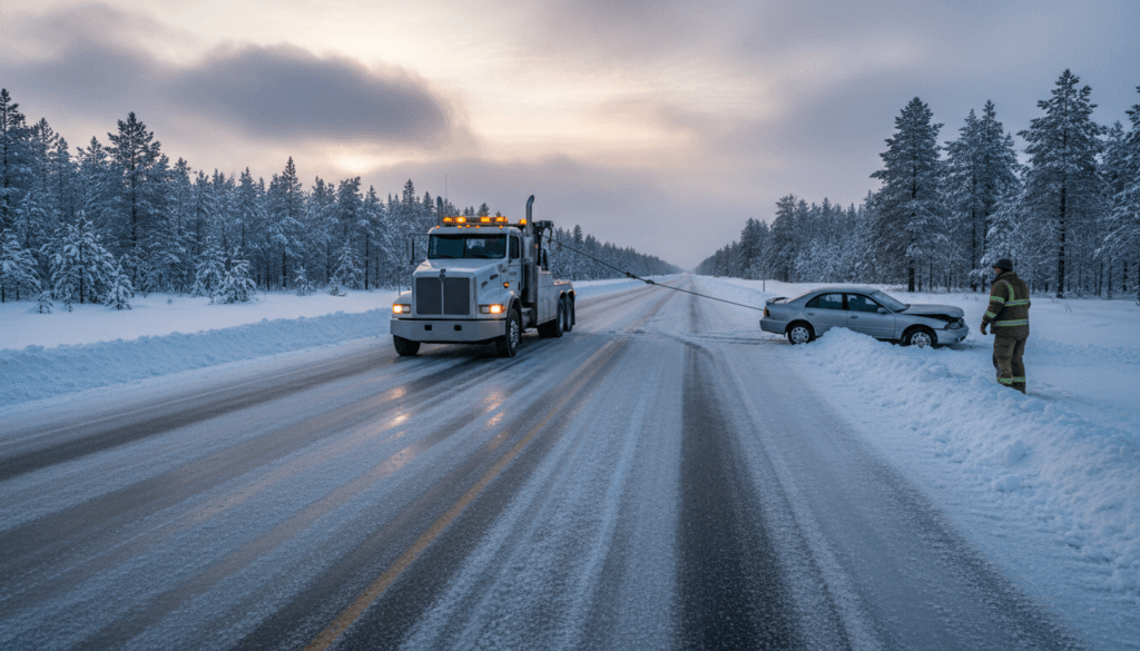 How to Recover from an Icy Road Skid